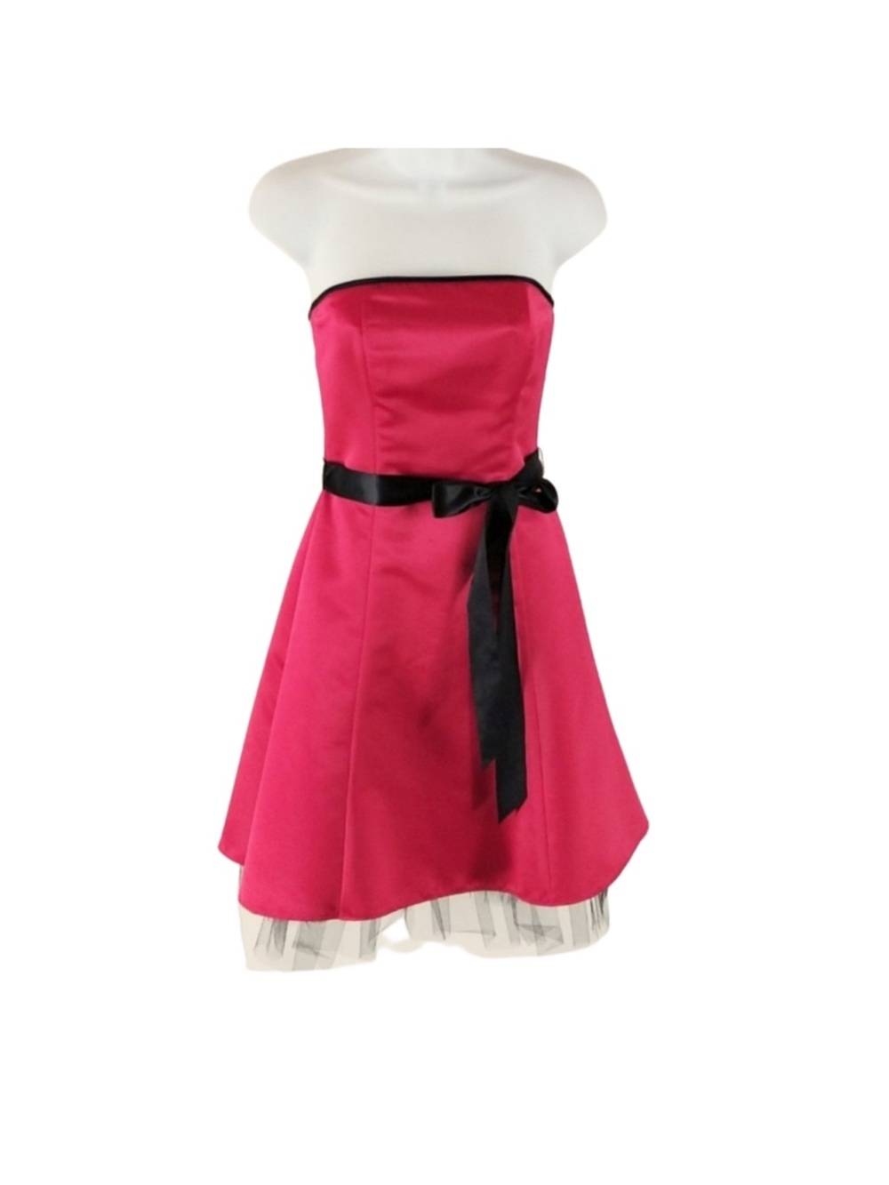 Jessica McClintock for Gunne Sax pink strapless formal dress